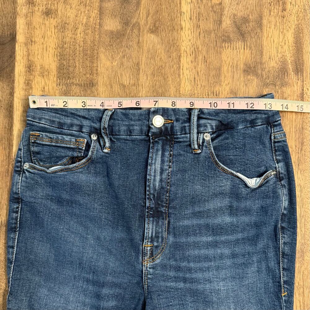 Good American Jeans Good Legs Crop Distressed Skinny Denim Women's Size 12/31 - Picture 3 of 10